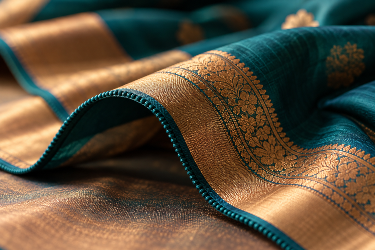 What Is a Pico Fall? Saree Finishing Explained