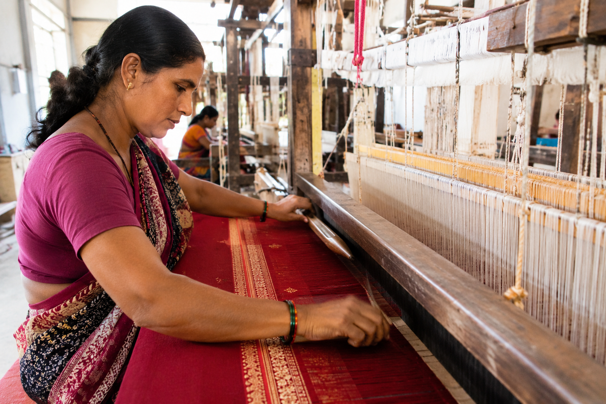 Behind the Loom: Meet the Artisans Who Make Every Shukra Saree